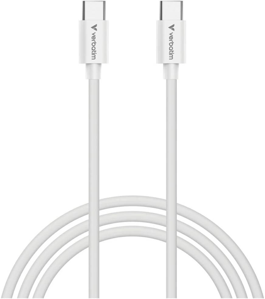 Verbatim Sync & Charge USB-C į C essentials 60W Kabelis juodos spalvos / baltos spalvos 2 vnt. 32391