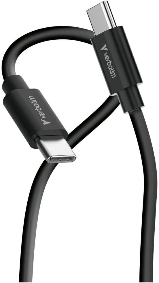 Verbatim Sync & Charge USB-C į C essentials 60W Kabelis juodos spalvos / baltos spalvos 2 vnt. 32391