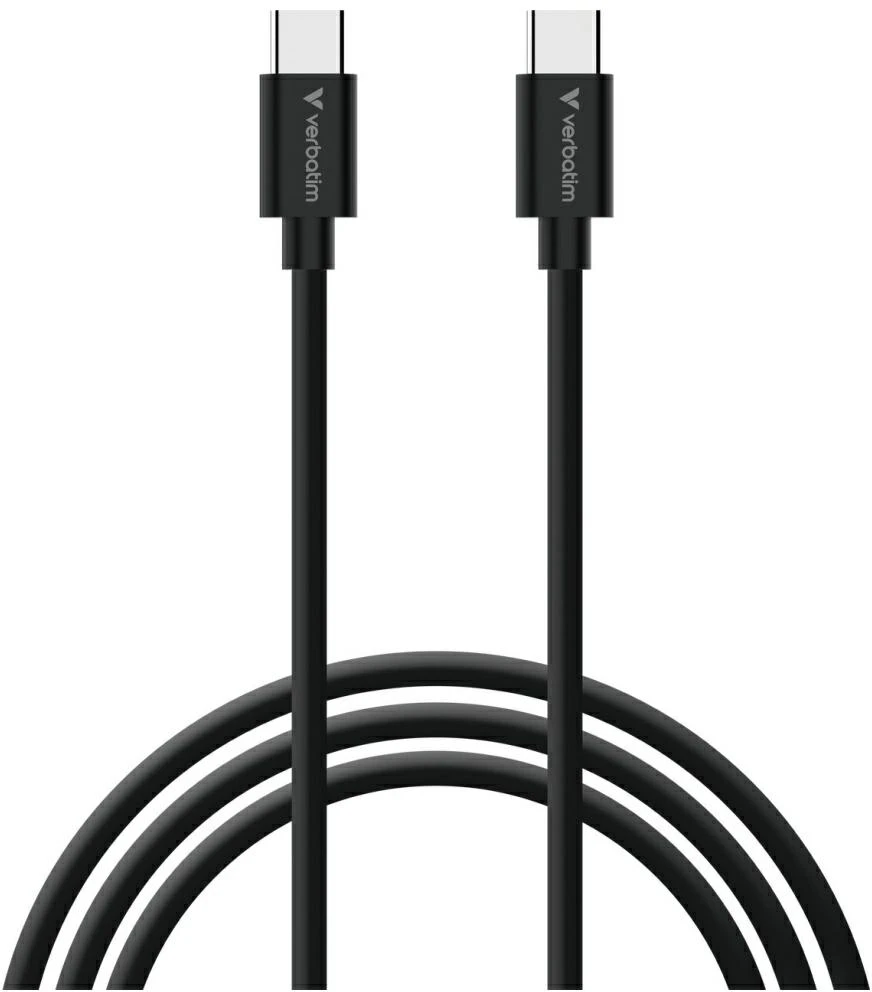 Verbatim Sync & Charge USB-C į C essentials 60W Kabelis juodos spalvos / baltos spalvos 2 vnt. 32391