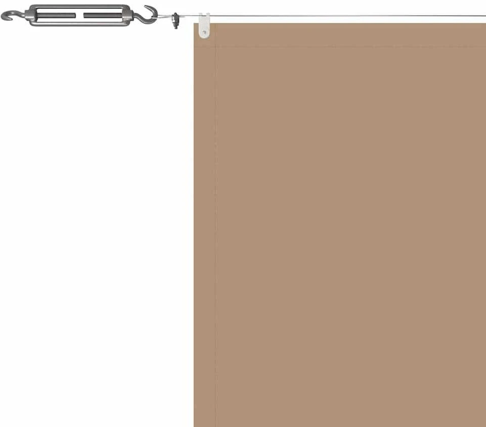 Vertikali markizė, taupe spalvos, 140x800cm, oksfordo audinys
