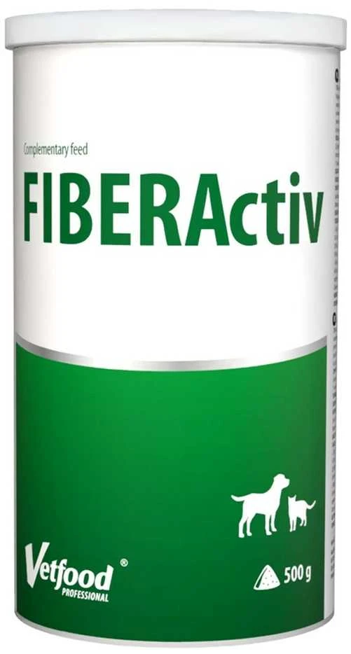 Papildai gyvūnams - Vetfood Fiber Activ 500g Virškinimo palaikymas Be glitimo