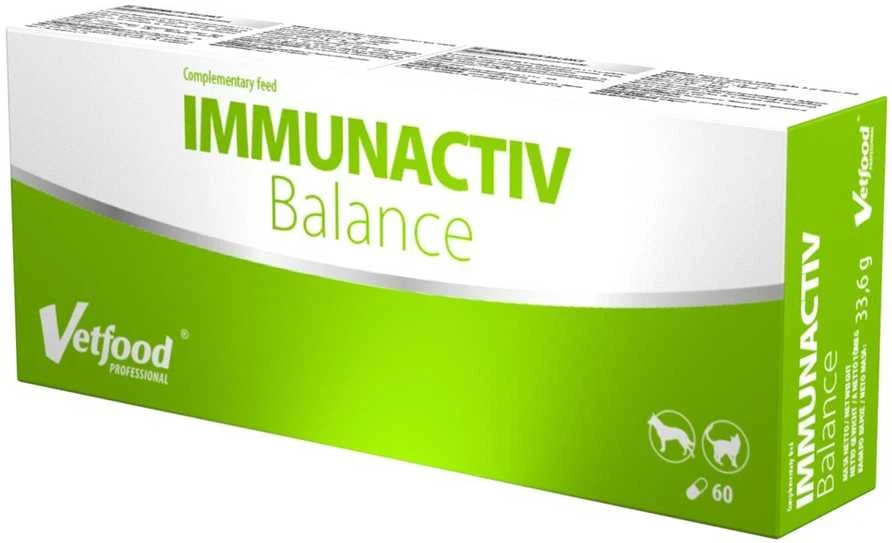 Gyvūnų papildas - Vetfood Immunactiv Balance 60vnt Be sojos Be glitimo