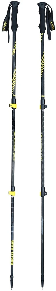 Trekingo lazdos Viking Teho Trekking 610-19-3322-64, juodai geltonos spalvos