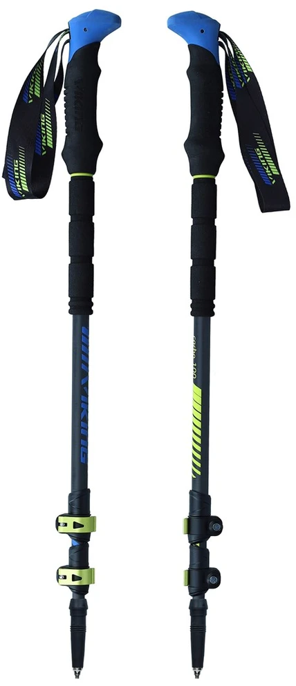 VIKING CARBO LITE TREKKING POLES Juodas/LIME