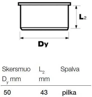 Wavin Baltic Vidaus kanalizacijos aklė WAVIN OPTIMA, d , 50