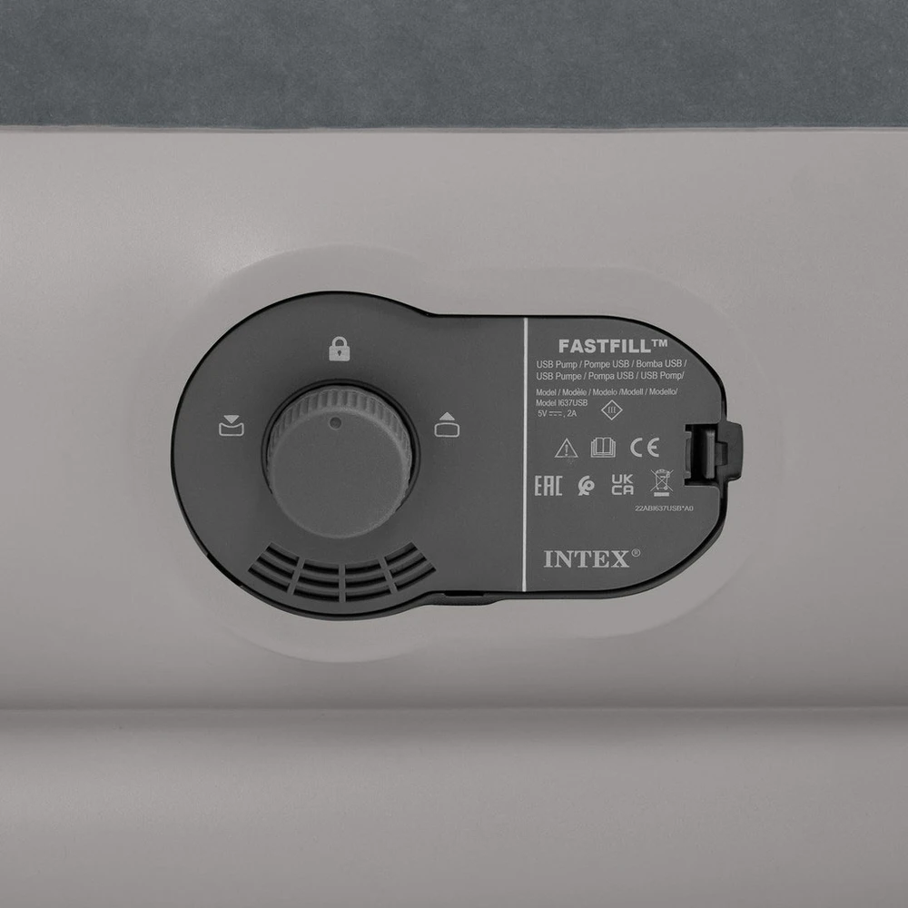 INTEX pripučiamas čiužinys 191x99x30 cm su integruota elektrine pompa 64112