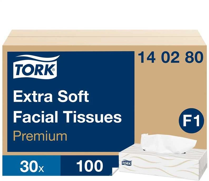 Vienkartinės nosinaitės TORK PREMIUM, 2 sl., 100 vnt.