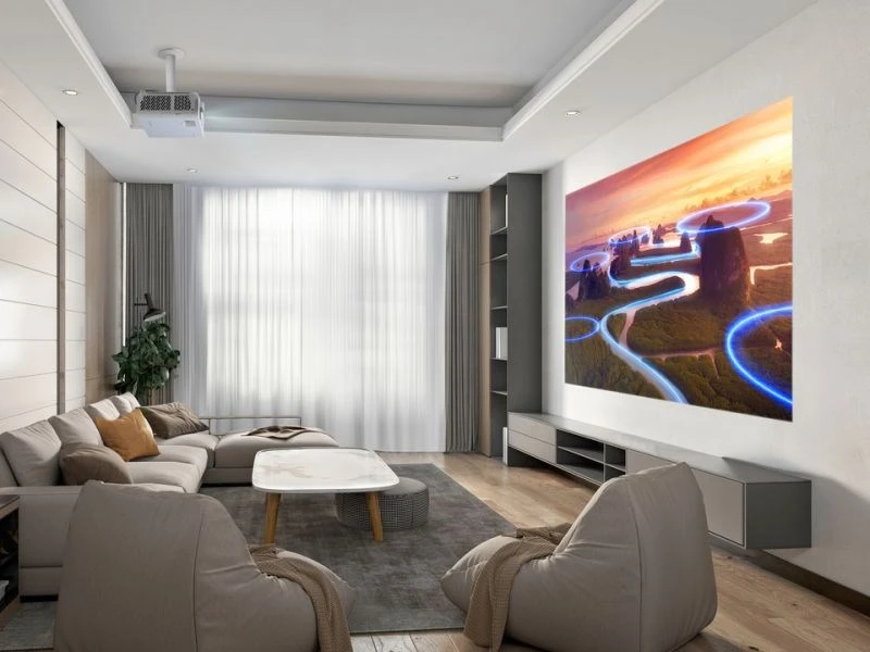 Viewsonic LX750-4KE duomenų projektorius Standartinio nuotolio projektorius 4000 ANSI lumens UHD 4K (3840×2160) 3D Balta