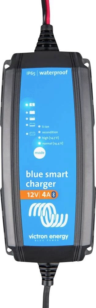 Mėlyna Victron Energy Mėlyna Smart IP65s įkroviklis 12/4(1) 230V CEE 7/17 Ret BPC120433064R