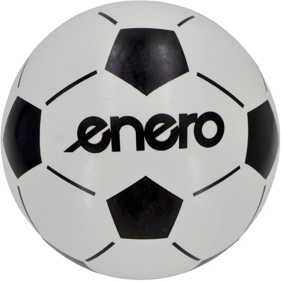 VINILINIS FUTBOLO KAMUOLYS BORUŽĖLĖ Baltas-Juodas 21CM 85G ENERO 1078656