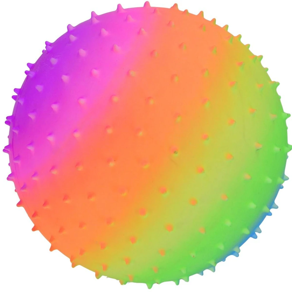 VINILINIS MASAŽINIS KAMUOLYS SU DYGLIAIS RAINBOW 23CM 90G ENERO 1078618