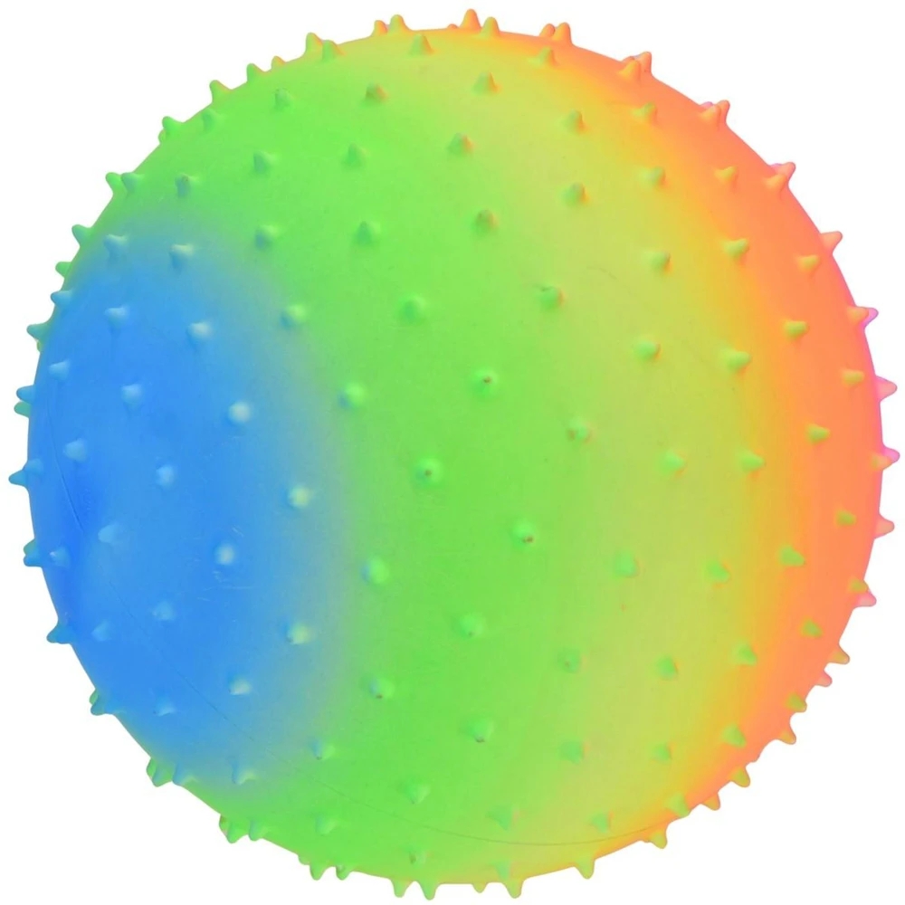 VINILINIS MASAŽINIS KAMUOLYS SU DYGLIAIS RAINBOW 23CM 90G ENERO 1078618