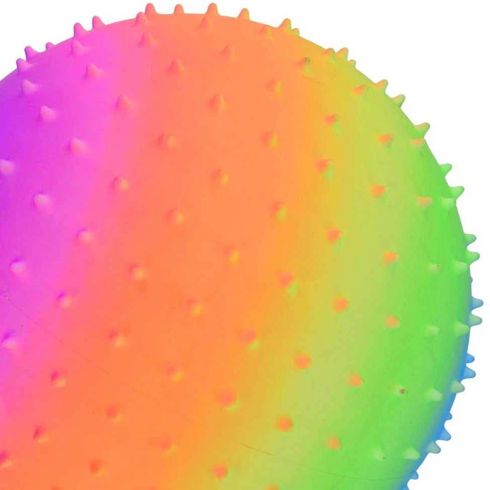 VINILINIS MASAŽINIS KAMUOLYS SU DYGLIAIS RAINBOW 23CM 90G ENERO 1078618