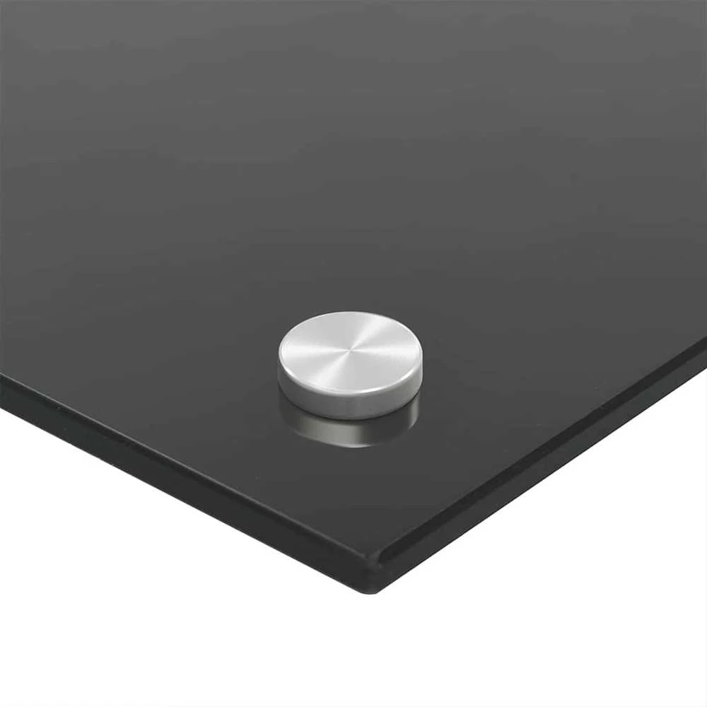 Virtuvės atbraila 2 vnt. Juoda 100 x 60 cm grūdintas stiklas