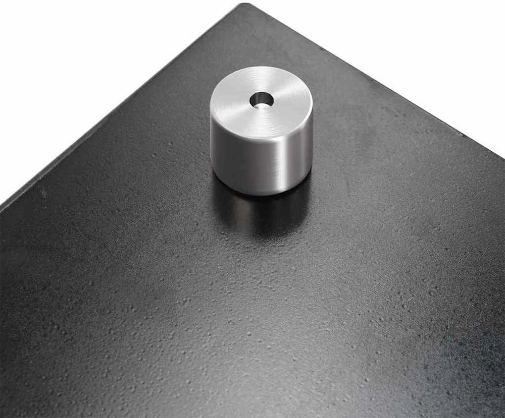 Virtuvės atbraila 2 vnt. Juoda 100 x 40 cm grūdintas stiklas