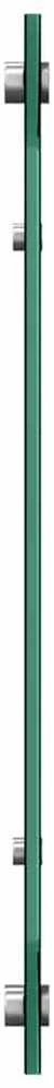 Virtuvės atbraila 2 vnt. Juoda 100 x 50 cm grūdintas stiklas