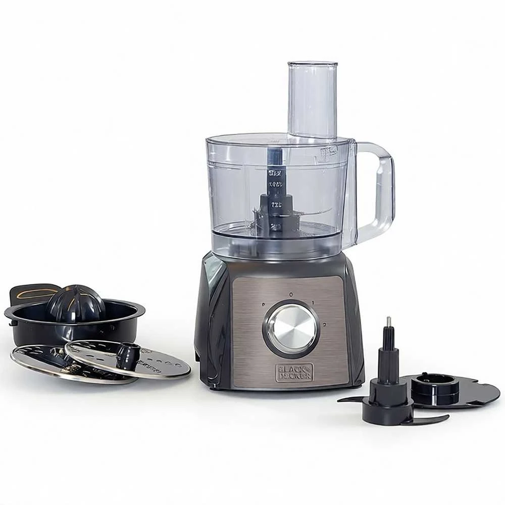 Virtuvinis kombainas Black & Decker juodas+decker Food processor Juodas & Decker BXFPA1200E (1200W)