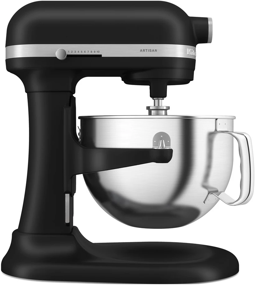 Virtuvinis kombainas KitchenAid 5KSM60SPXEBM Pastatomas plaktuvas 375 W Juoda, Pilka, Nerūdijančiojo plieno