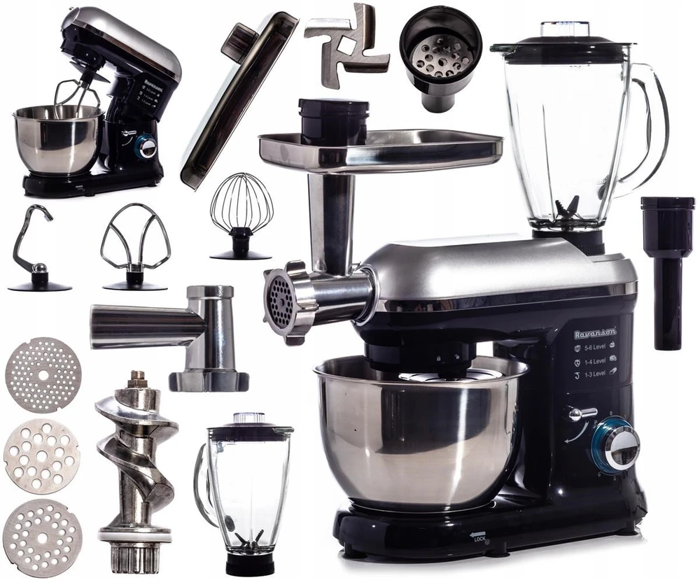 Virtuvinis kombainas Planetarinis robotas su mėsmale Ravanson RP-1500BS (1500W)
