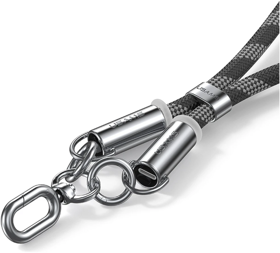 Usams SJ746 30W USB-C į Lightning 1.2m Rožinė Phone Lanyard with Charging Kabelis