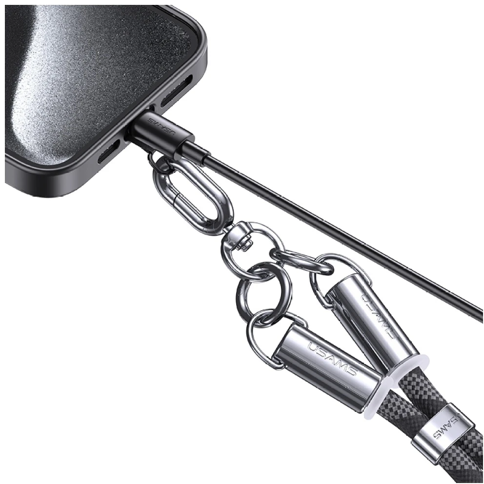 Usams SJ746 30W USB-C į Lightning 1.2m Žalias Charging Kabelis Lanyard