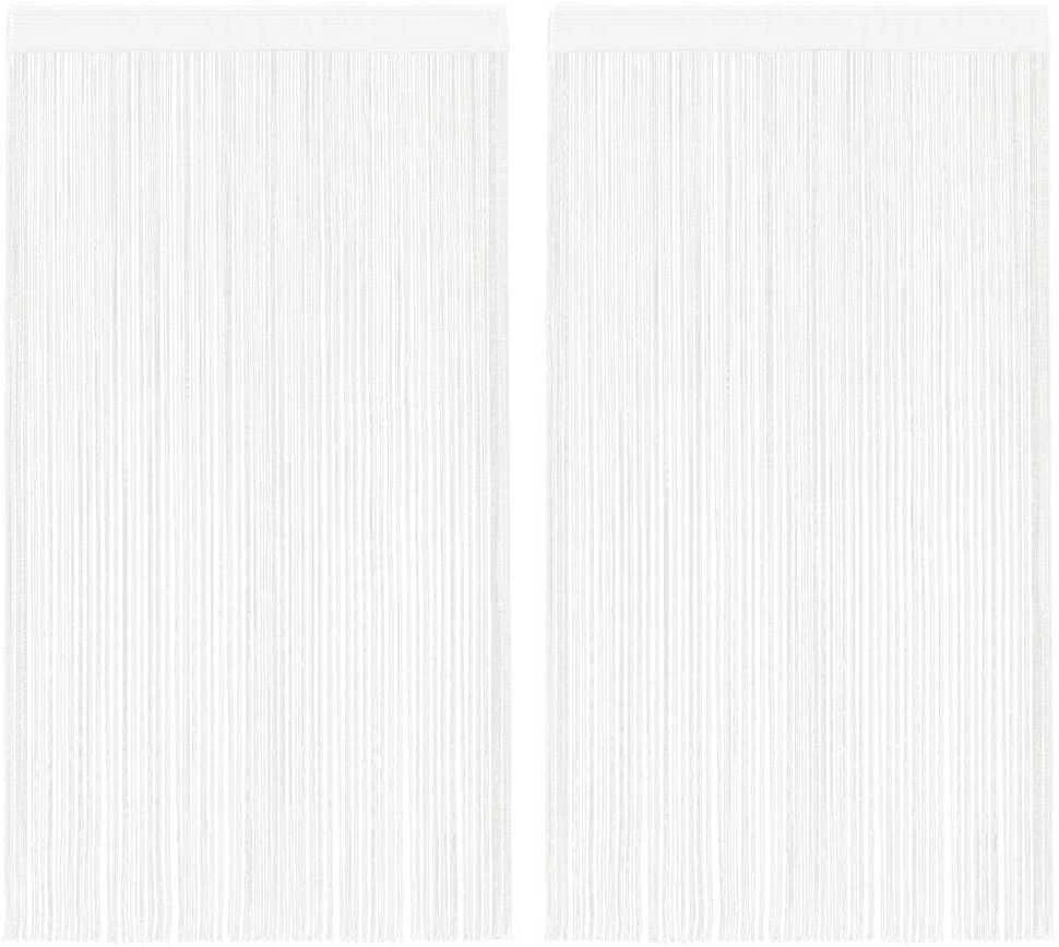 Virvelinės užuolaidos, 2vnt., 140x250cm, baltos spalvos