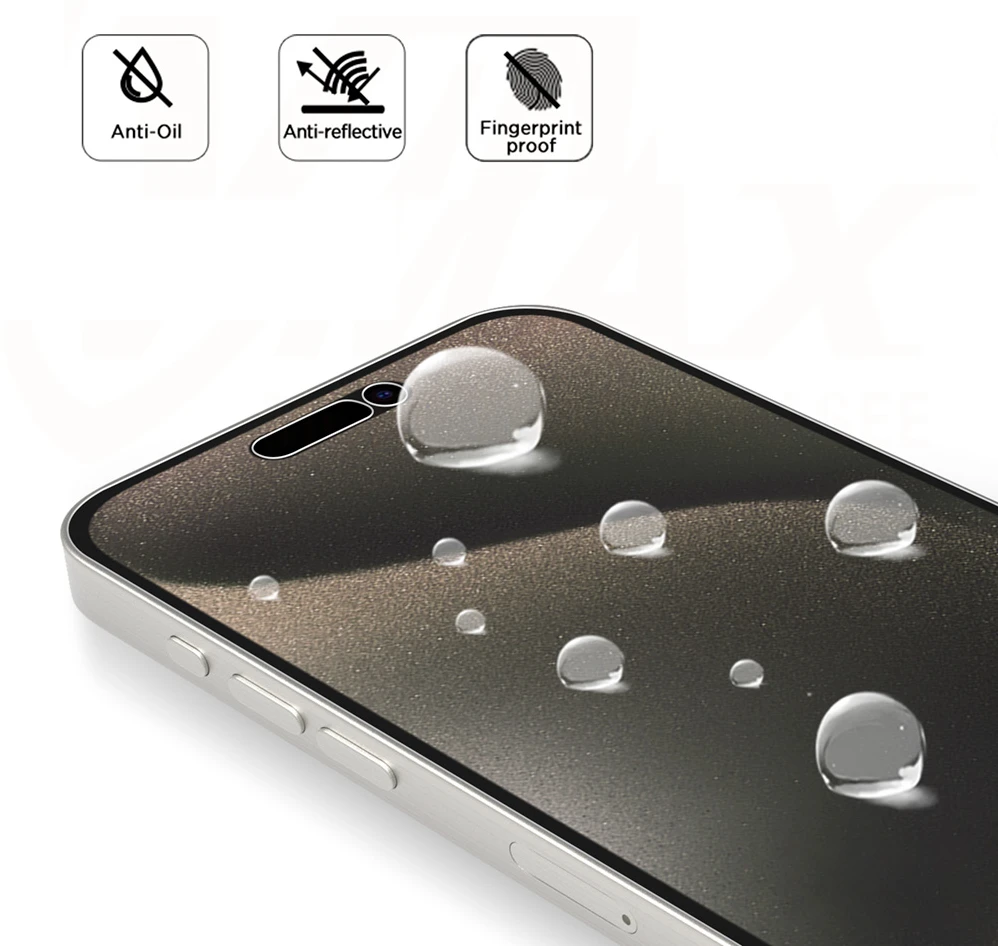 Vmax grūdintas stiklas 0.33mm skaidrus stiklas iPhone 12 / 12 Pro 6,1" matinis