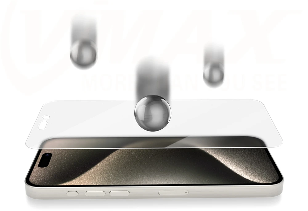 Vmax grūdintas stiklas 0.33mm skaidrus stiklas iPhone 12 / 12 Pro 6,1" matinis