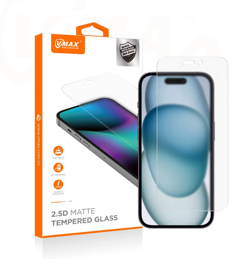 Vmax grūdintas stiklas 0.33mm skaidrus stiklas iPhone 12 / 12 Pro 6,1" matinis