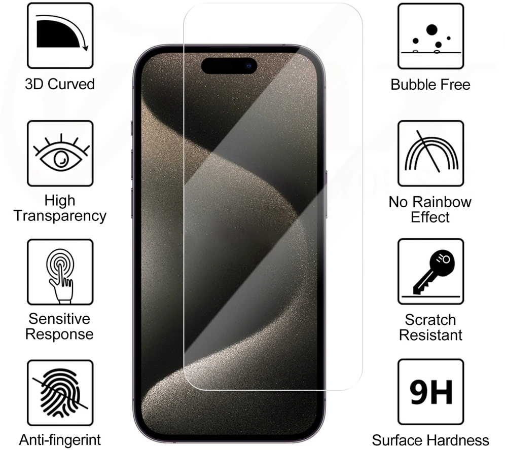 Vmax grūdintas stiklas 2,5D Normal Clear Glass, skirtas Samsung Galaxy A35