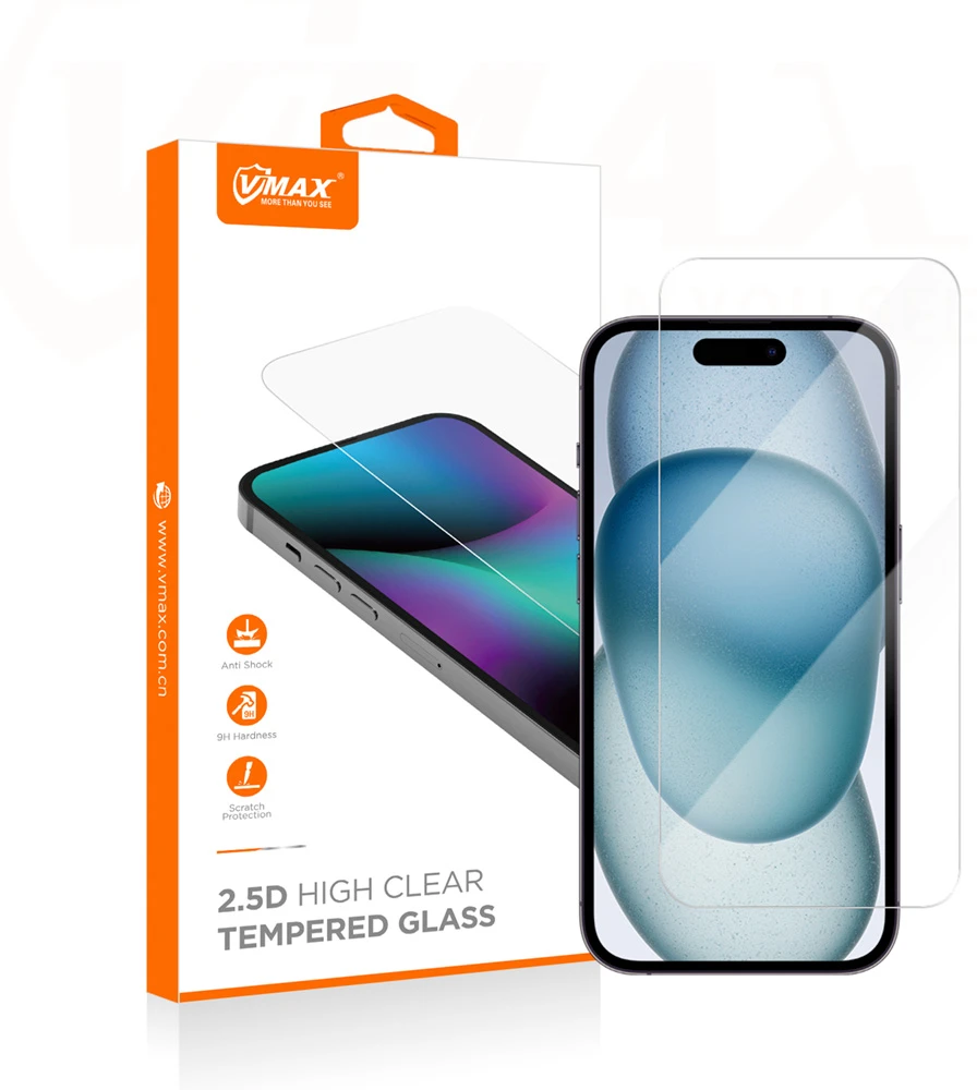 Vmax grūdintas stiklas 2,5D Normal Clear Glass, skirtas Samsung Galaxyy S24+