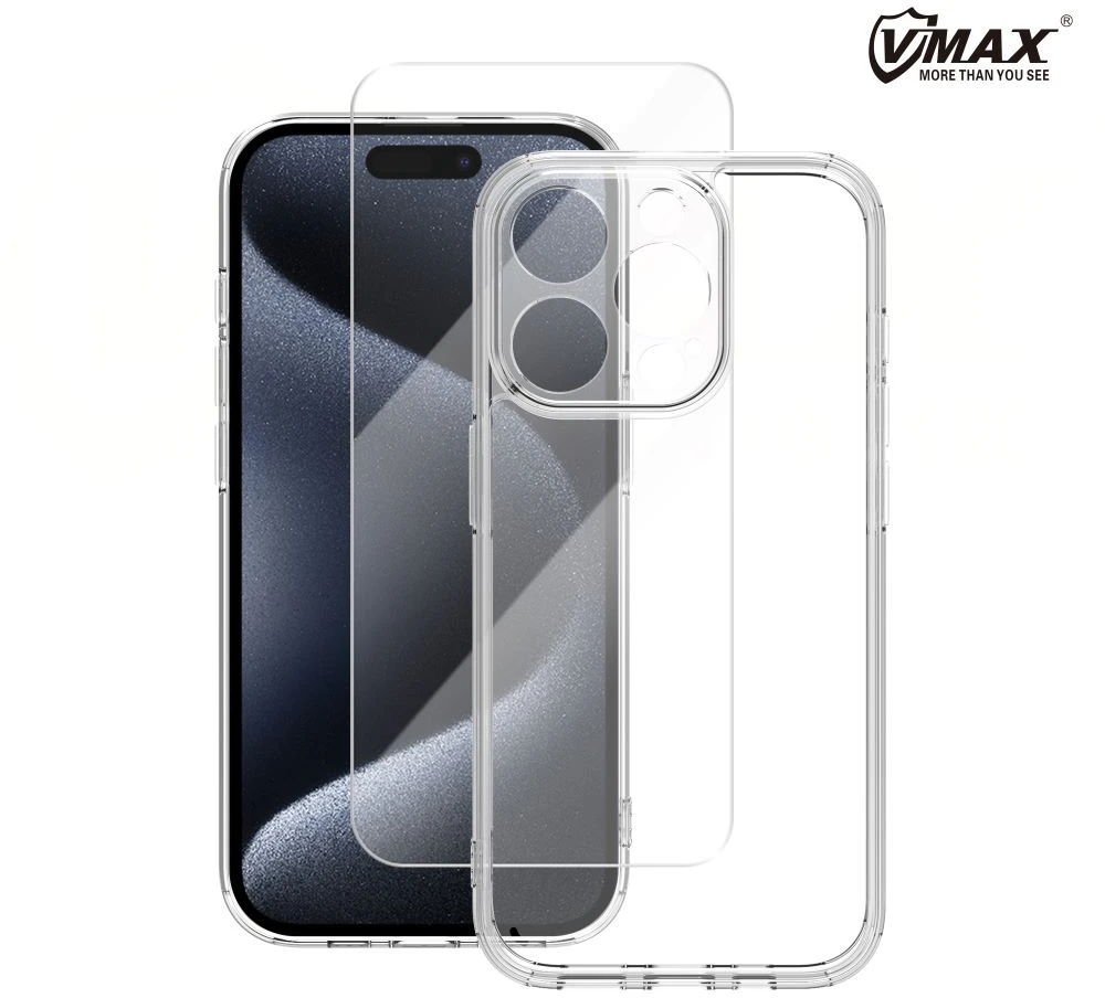 Vmax dėklo ir 2,5D premium stiklo rinkinys, skirtas Samsung Galaxy S23 FE 5G