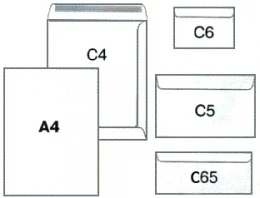 Vokai C5 College, 162x229mm, su nuplėšiama juostele, baltos spalvos, 1000vnt