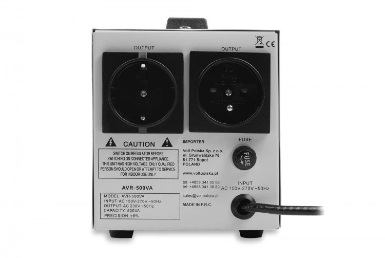 Volt VOL ĮTAMPOS STABILIZATORIUS AVR 500 (500VA)