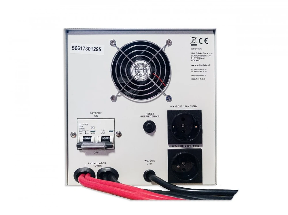 VOLT POLSKA NEPERTRAUKIAMO MAITINIMO ŠALTINIS SINUS PRO 2200 E 12/230V