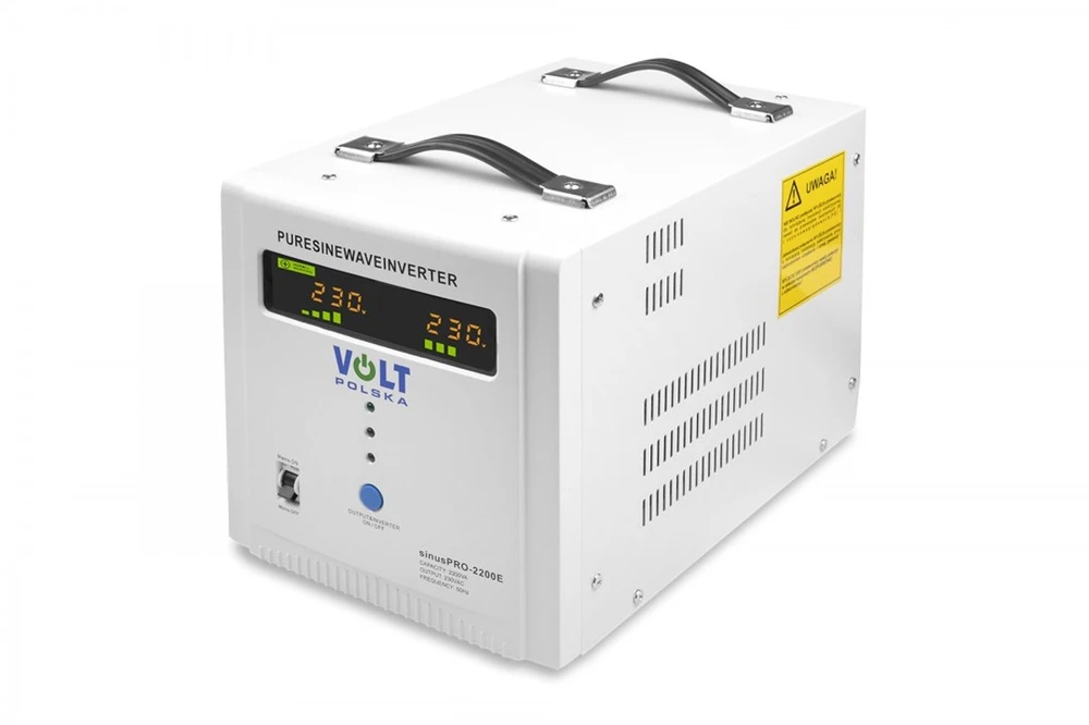 VOLT POLSKA NEPERTRAUKIAMO MAITINIMO ŠALTINIS SINUS PRO 2200 E 12/230V
