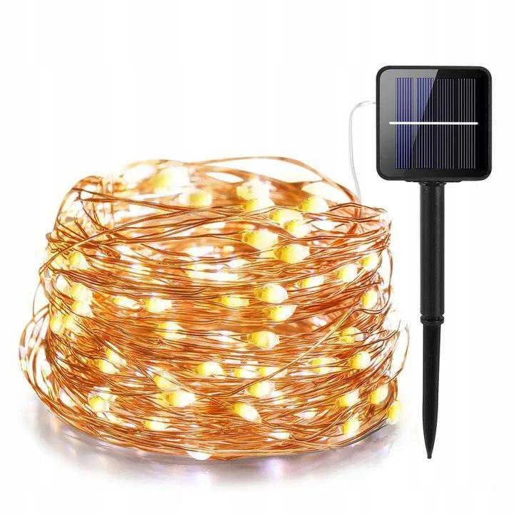 VOLTENO SAULĖS ENERGIJA VEIKIANTI LEMPUTĖ, VIELINĖ, 100 LED /GIRLIANDA