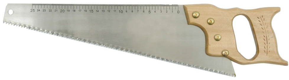 VOREL medienos pjūklas 400 mm ašmenimis, medinė rankena 28394