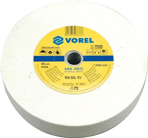 VOREL ŠLIFAVIMO DISKAS 200*20*40mm/D…..