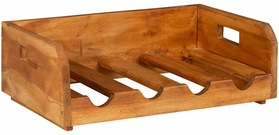Vyno butelių laikikliai, 4vnt., 16 butelių, raudonmedis