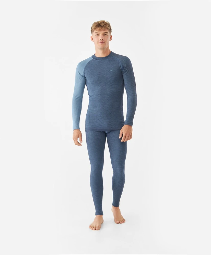 Vyriški terminiai apatiniai VIKING Meriboo Man Set Merino, tamsiai mėlyna, M
