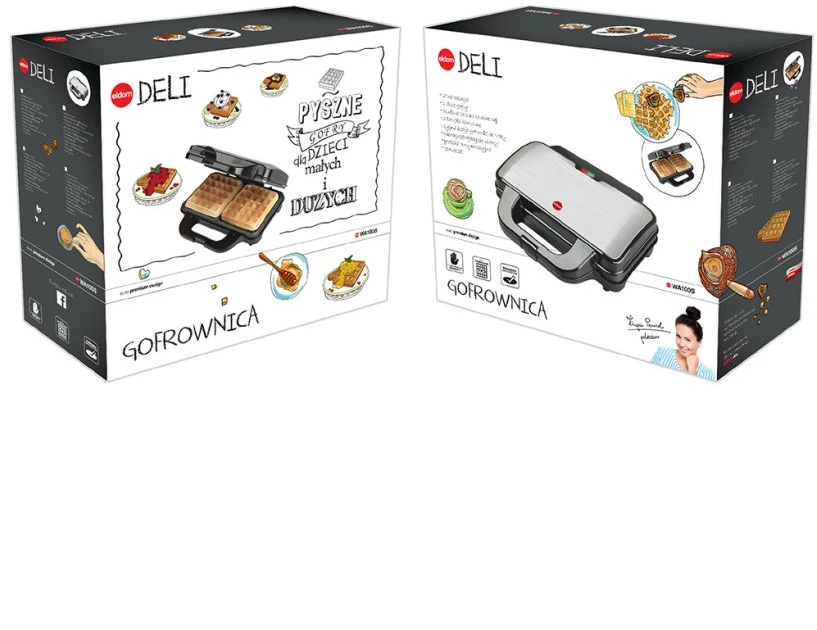 WA100S DELI ELDOM 1000W vaflinė