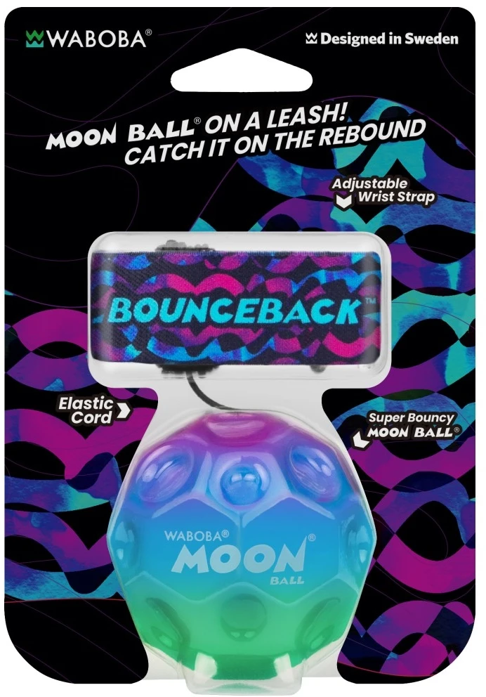 Waboba Gradient Bounceback Throwing Ball (Product available in several colors – colors shipped at ra