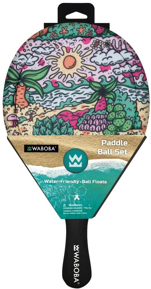 Waboba Tropical Line Paddle Set – 2 Paddles and 1 Ball (Product available in several colors – colors