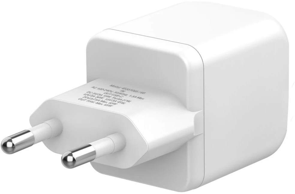 Sieninis įkroviklis 4smarts PDPlug SiC 65W USB-C baltas