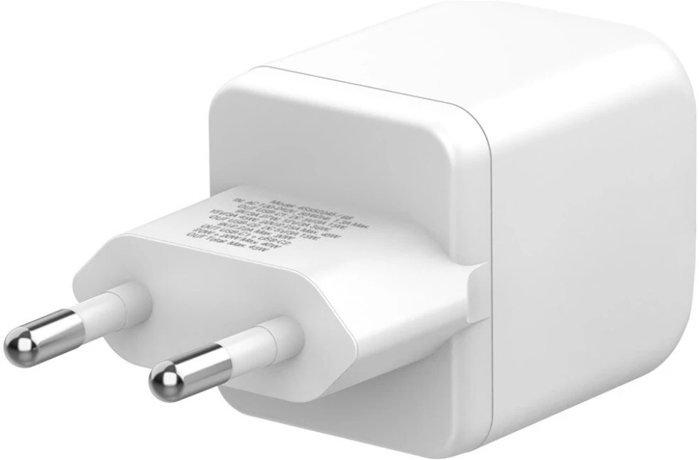 Sieninis įkroviklis 4smarts PDPlug SiC Dual 45W 2xUSB-C baltas