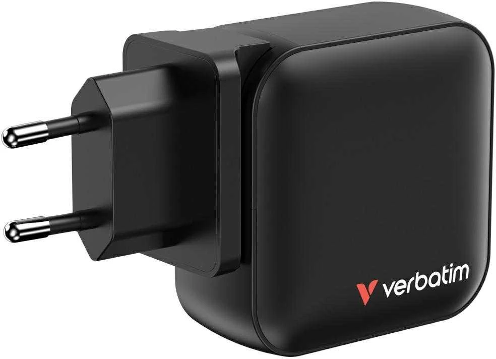 Wall Charger Verbatim Mini GaN 100W 3xUSB-C PD/1x USB-A QC juodas 32231