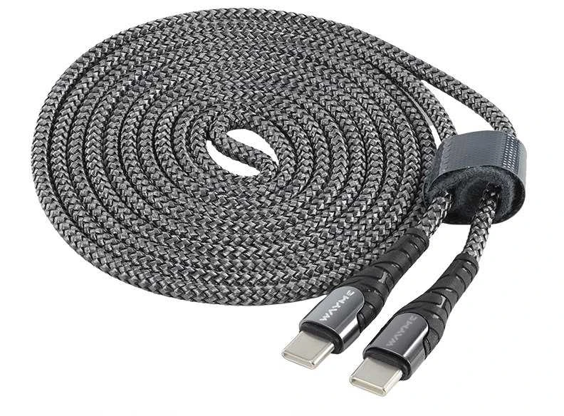 Kabelis įkrovimo USB-C USB-C, 200 cm. WAYME, maks. 65 W