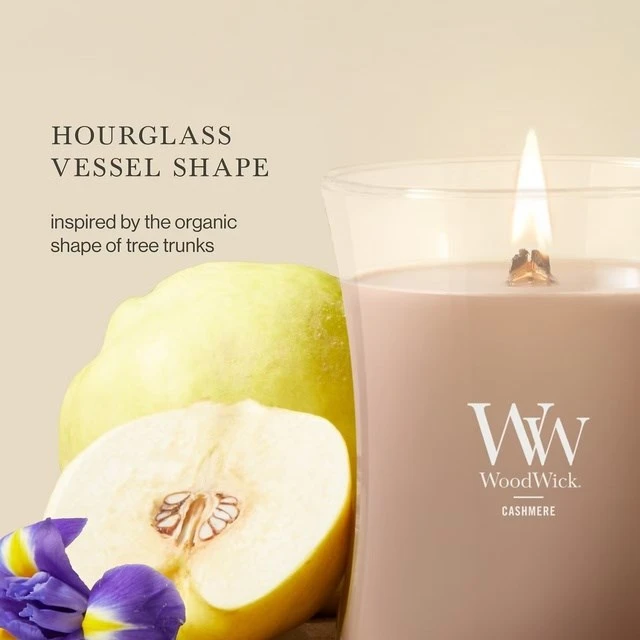 WooodWick Aromatinė žvakė (Cashmere), 275 g