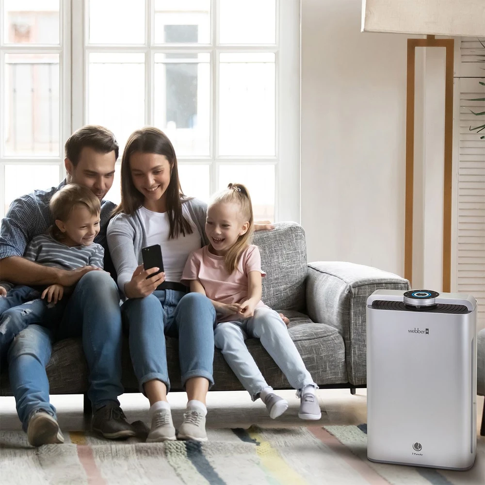 WEBBER AP9700 WI-FI oro valytuvas sidabrinis